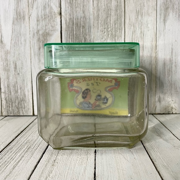 Mother’s Tea Square Glass Jar - Picture 3 of 6